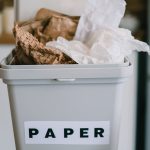poubelle en papier