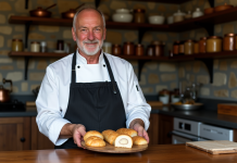 Le classement des meilleurs producteurs de foie gras en 2025 Chef français tenant un plateau de foie gras artisanal