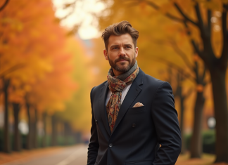 Pourquoi choisir un foulard en soie pour homme cet automne