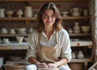 Atelier poterie Paris : où modeler sa première création Jeune femme façonnant de l'argile dans un atelier parisien