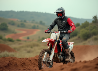 Les meilleures marques de dirt bike en 2025 Jeune homme en motocross sur une piste accidentée